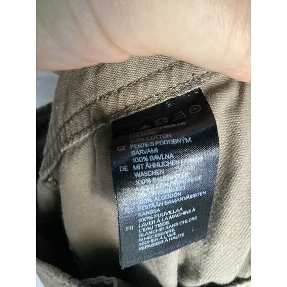 H&M 4 Pocket Cargo Mini Skirt in olive.100% cotton size -6 W27 L16 - Picture 5 of 6